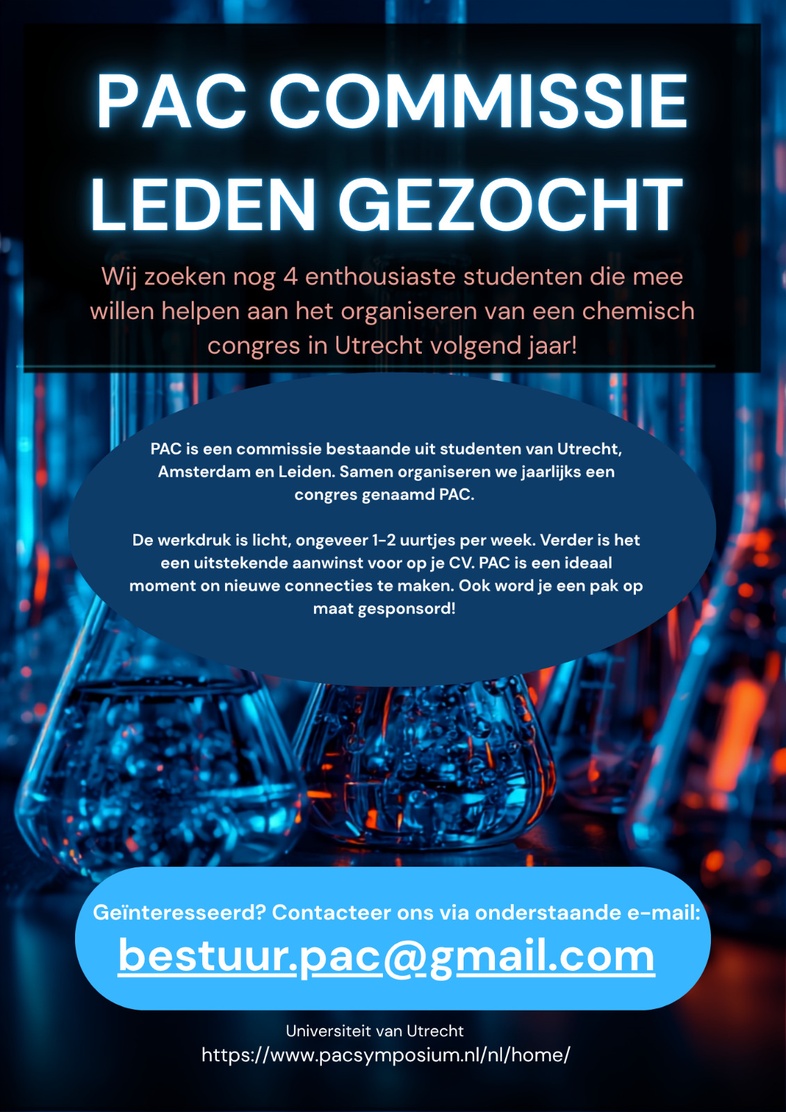 Het PAC-symposium zoekt nieuwe commissieleden