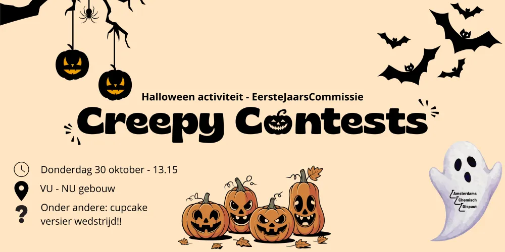 poster voor de Halloweenactiviteit van de EJC