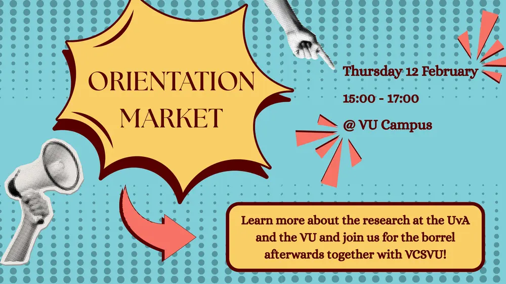 poster ter promotie van de oriëntatiemarkt