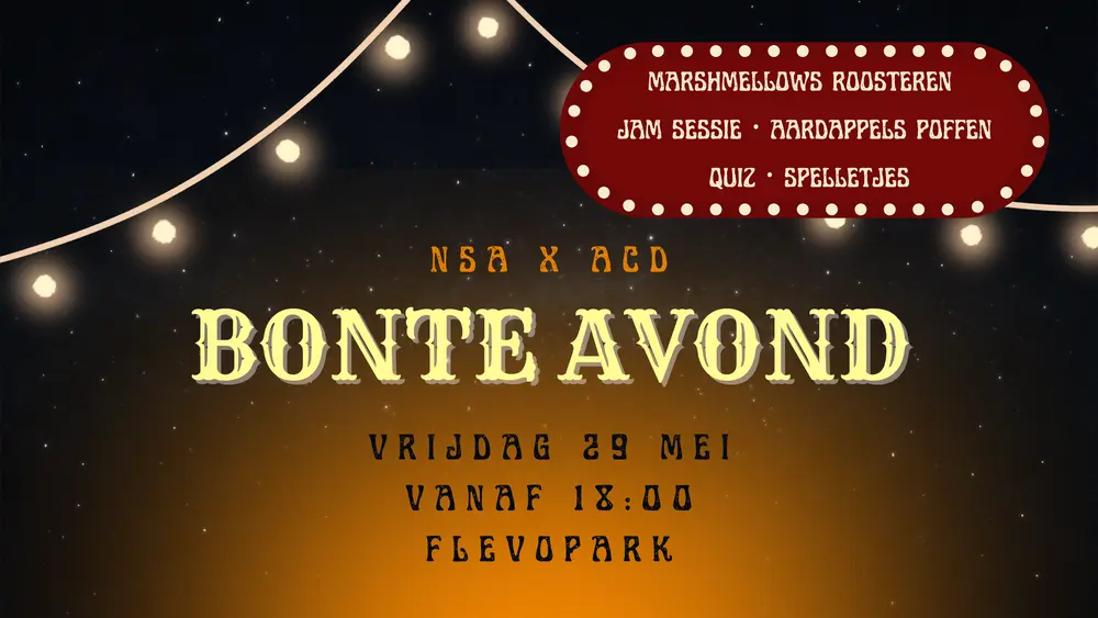poster bonte avond
