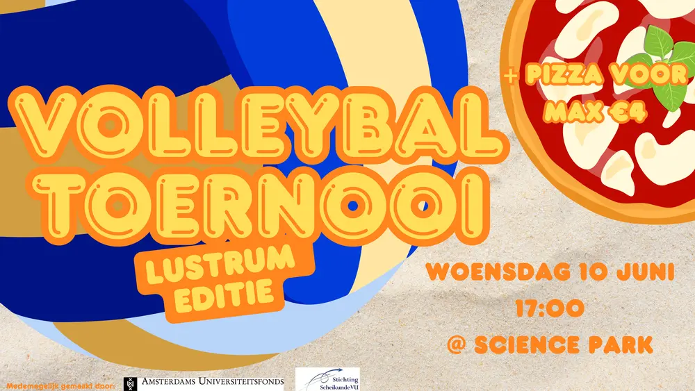 poster lustrum volleybaltoernooi