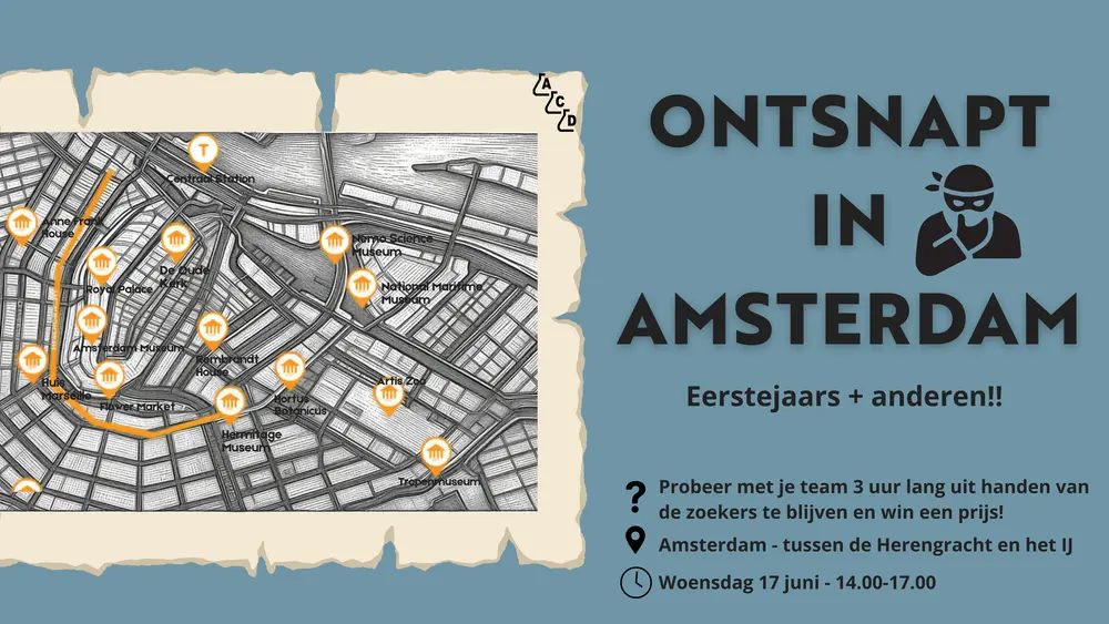 poster EJC ontsnapt in Amsterdam