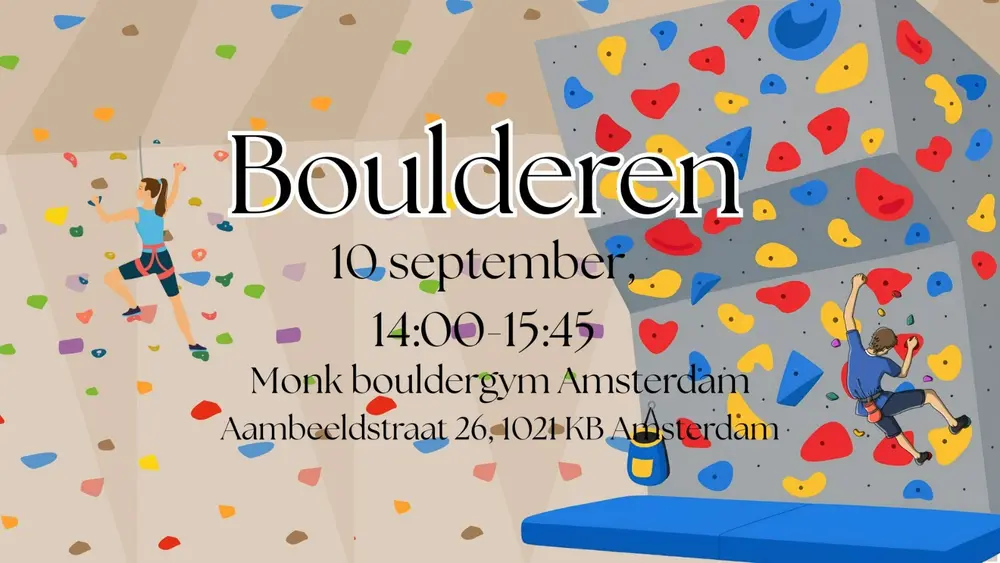 Boulderen monk poster