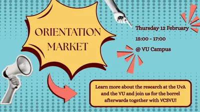 poster ter promotie van de oriëntatiemarkt