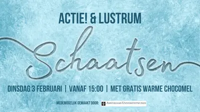 Poster ter aankondiging van de activiteit Schaatsen.