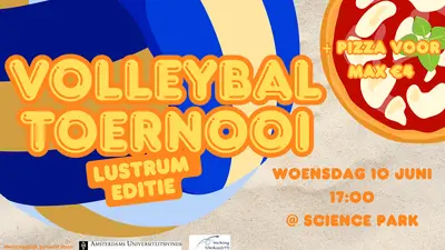 poster lustrum volleybaltoernooi