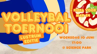 poster lustrum volleybaltoernooi